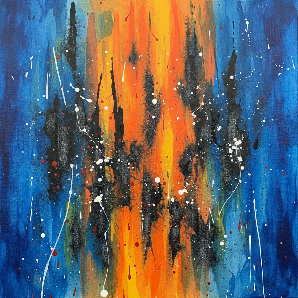 Celestial Core: An Emergent Radiance Amidst The Deep Ultramarine Shadows — Laurent Lefèvre