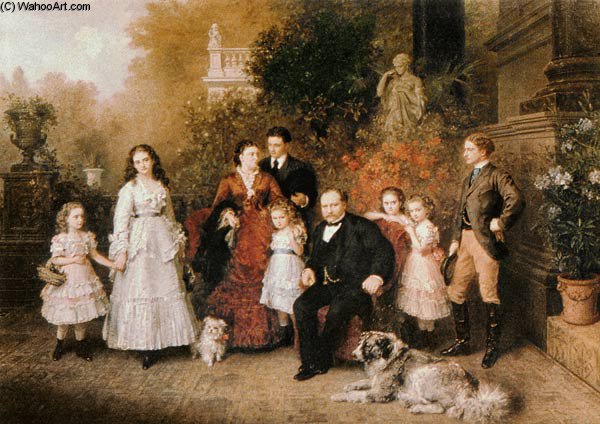 Family Of The Businessman B. H. Strousberg — Ludwig Knaus