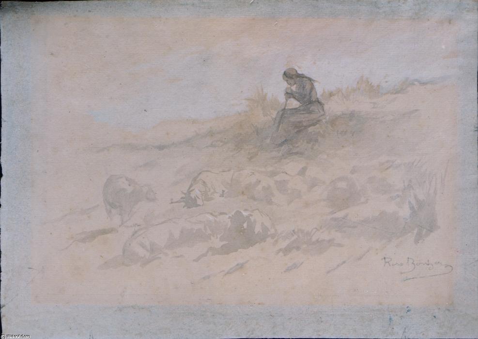 The Shepherdess Seated — Rosa Bonheur