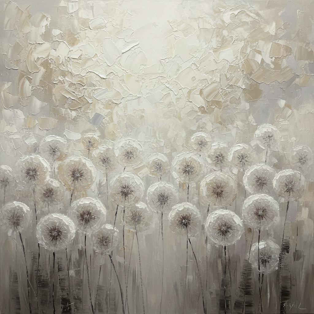 Ethereal Whispers Of Ivory: A Monochromatic Study In Serene Radial Expansion — David Moreau