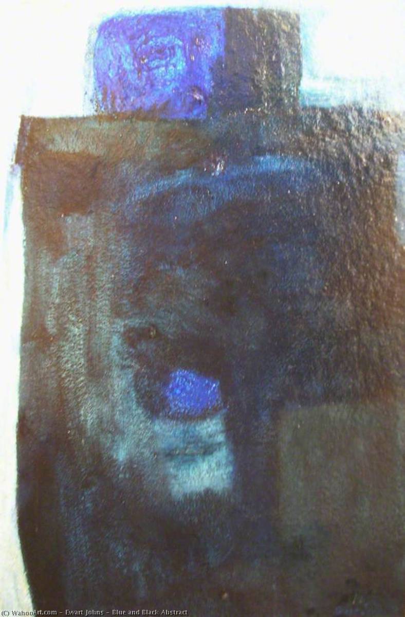 Blue And Black Abstract — Ewart Johns