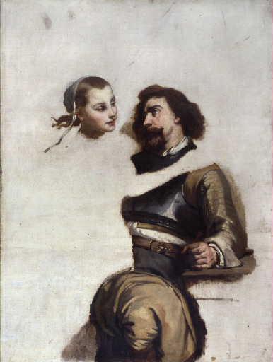 Soudard Et Femme — Thomas Couture