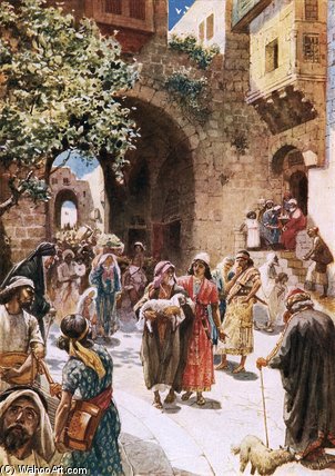 Absalom Steals The Hearts Of The People — William Brassey Hole