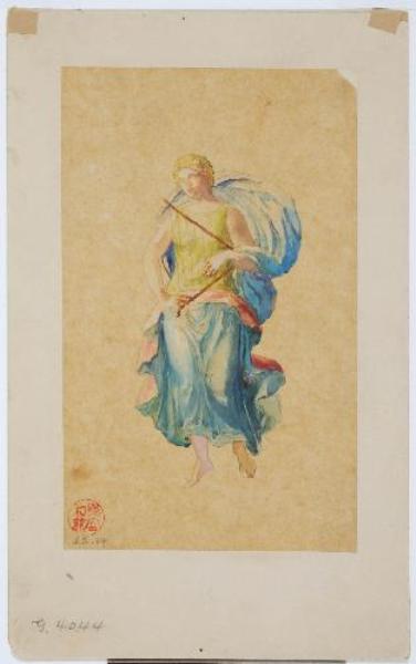 Allegorical Figure With Lyre — John La Farge