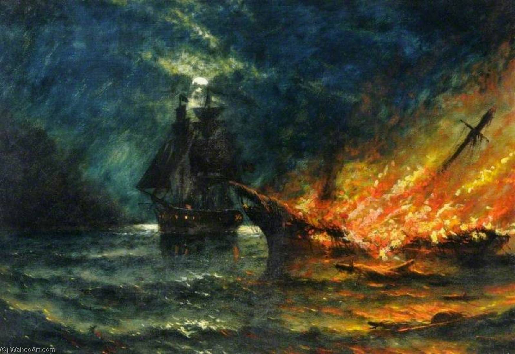 Destruction Of The Slaver (from The Series 'the Life Of The Slaver Orange Grove') — Stuart Henry Bell