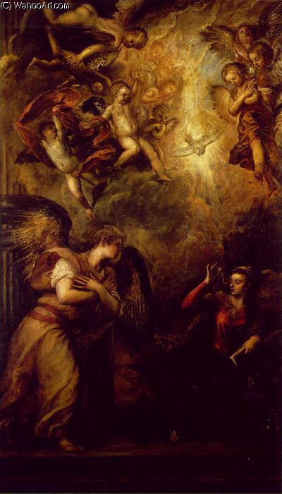 Annunciation, Church Of San Salvador Venice — Tiziano