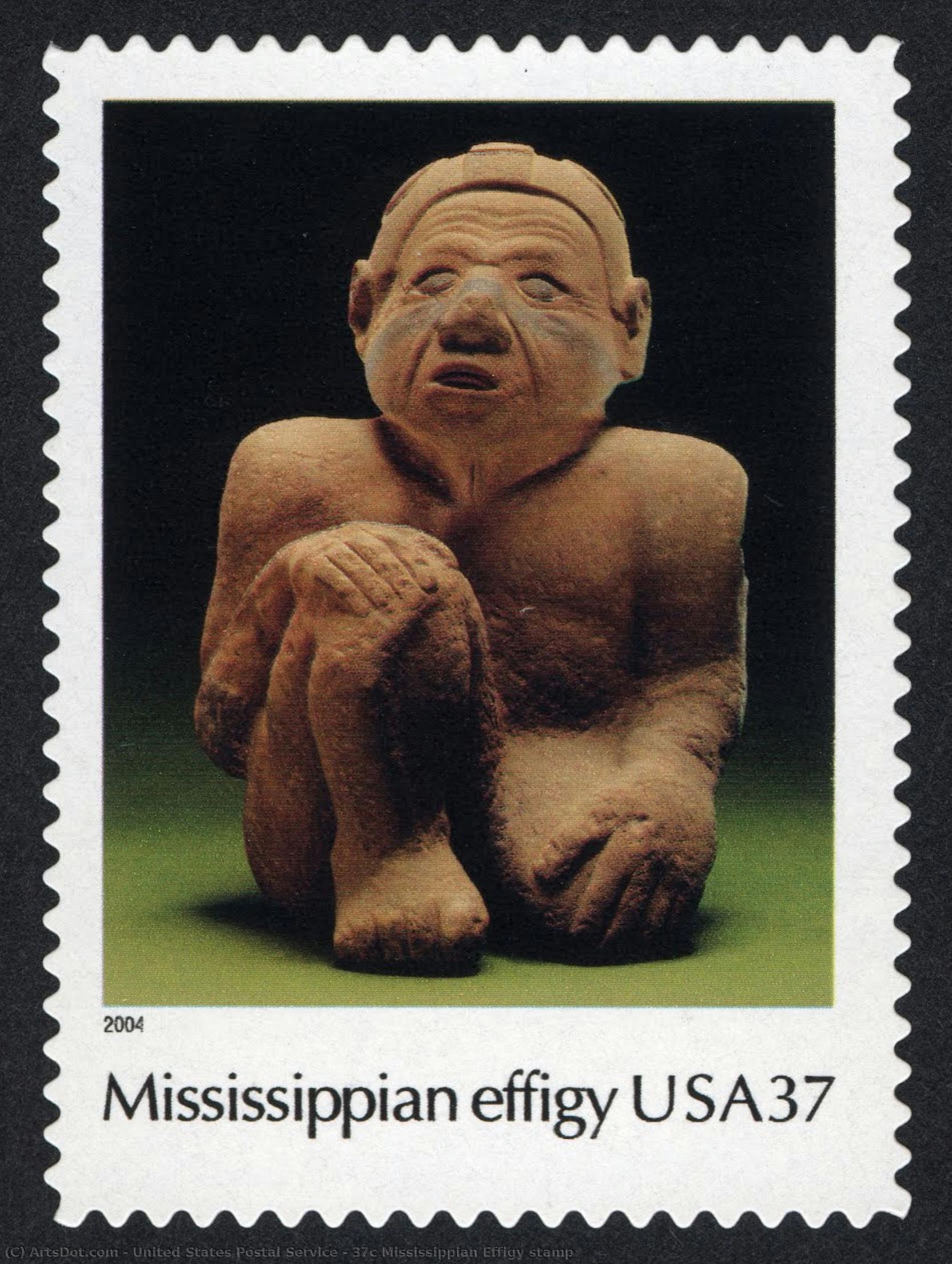 37c Mississippian Effigy Stamp — United States Postal Service