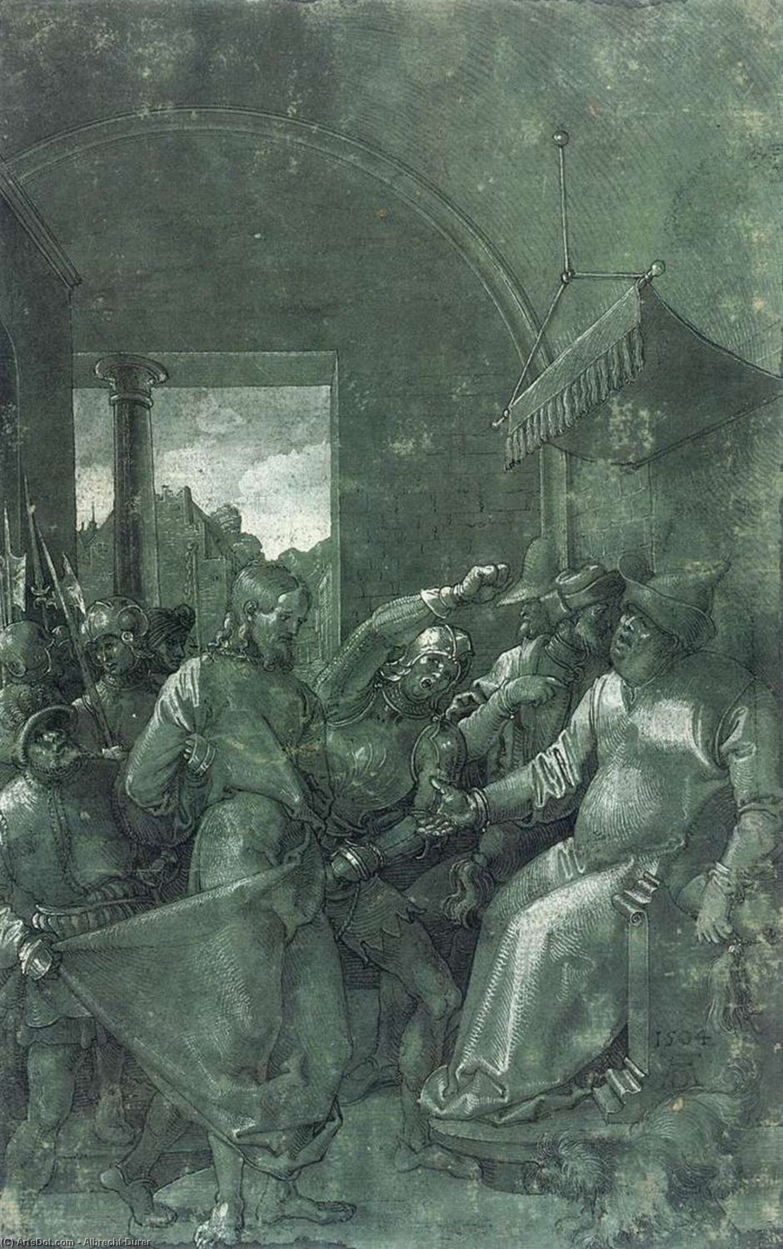 Green Passion: Christ Before Caiaphas — Albrecht Dürer