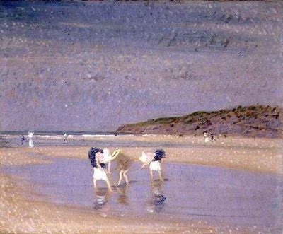 Boulogne Sands. Children Shrimping — Philip Wilson Steer