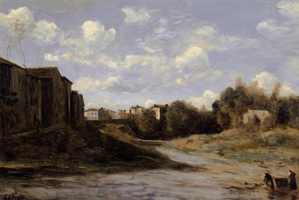 The Banks Of The Midouze, Mont-de-marsan, As Seen From The Pont Du Commerce — Žan-batist Kamil Korote