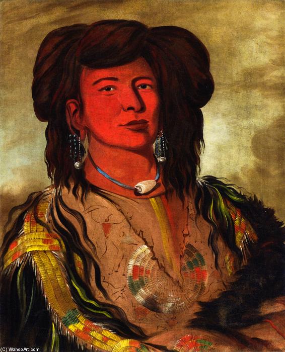One Horn, Head Chief Of The Miniconjou Tribe, Teton Dakota (western Sioux) — George Catlin