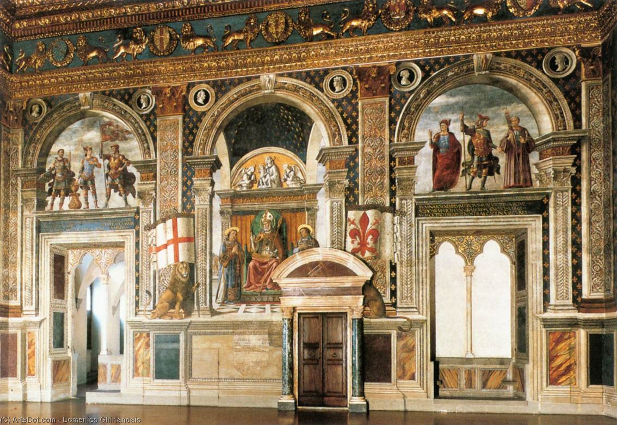 Dekoration Der Sala Del Gigli — Domenico Ghirlandaio