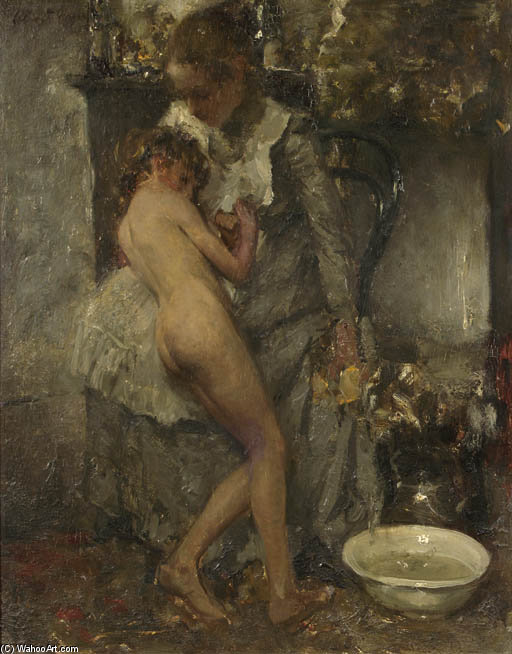 Meisje Dat Gebaad Wordt — Otto Willem Albertus (albert) Roelofs