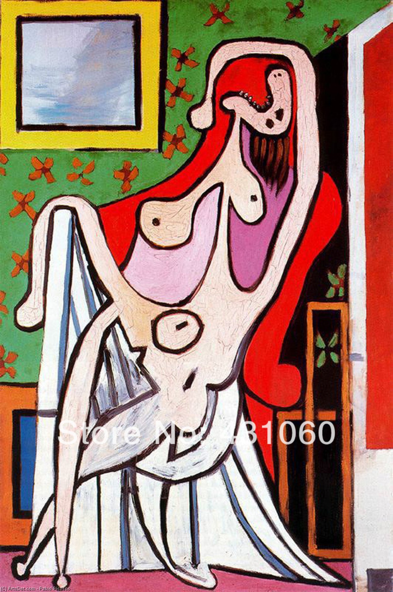 Large Nude In Red Armchair — Pablo Picasso
