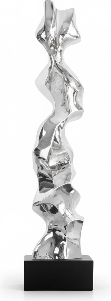 Electroplated Resin Abstract Sculpture - 150cm Tall