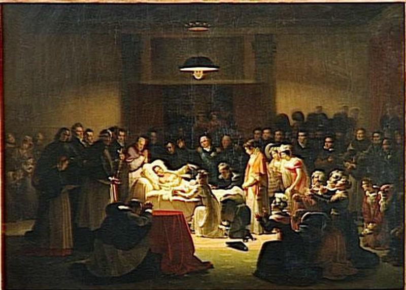 Derniers Moments Du Duc De Berry Dans La Salle De L'ancien Opera, 13 Fevrier 1820 — Menjaud Alexandre