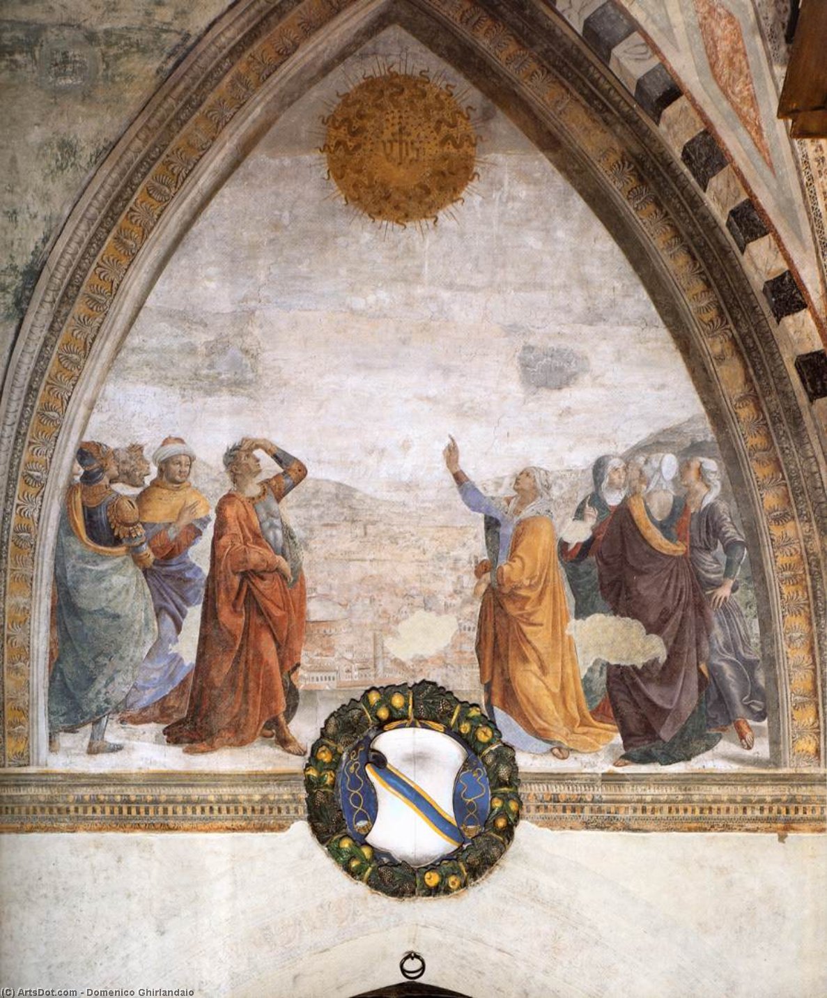 El Encuentro De Augusto Y La Sibila — Domenico Ghirlandaio