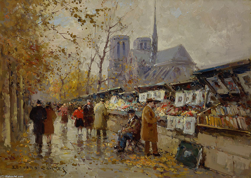Bouquinistes De Notre Dame — Edouard Cortès