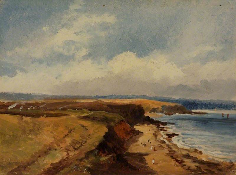Tynemouth Sands From The Clifftop — George Hornblower Simms