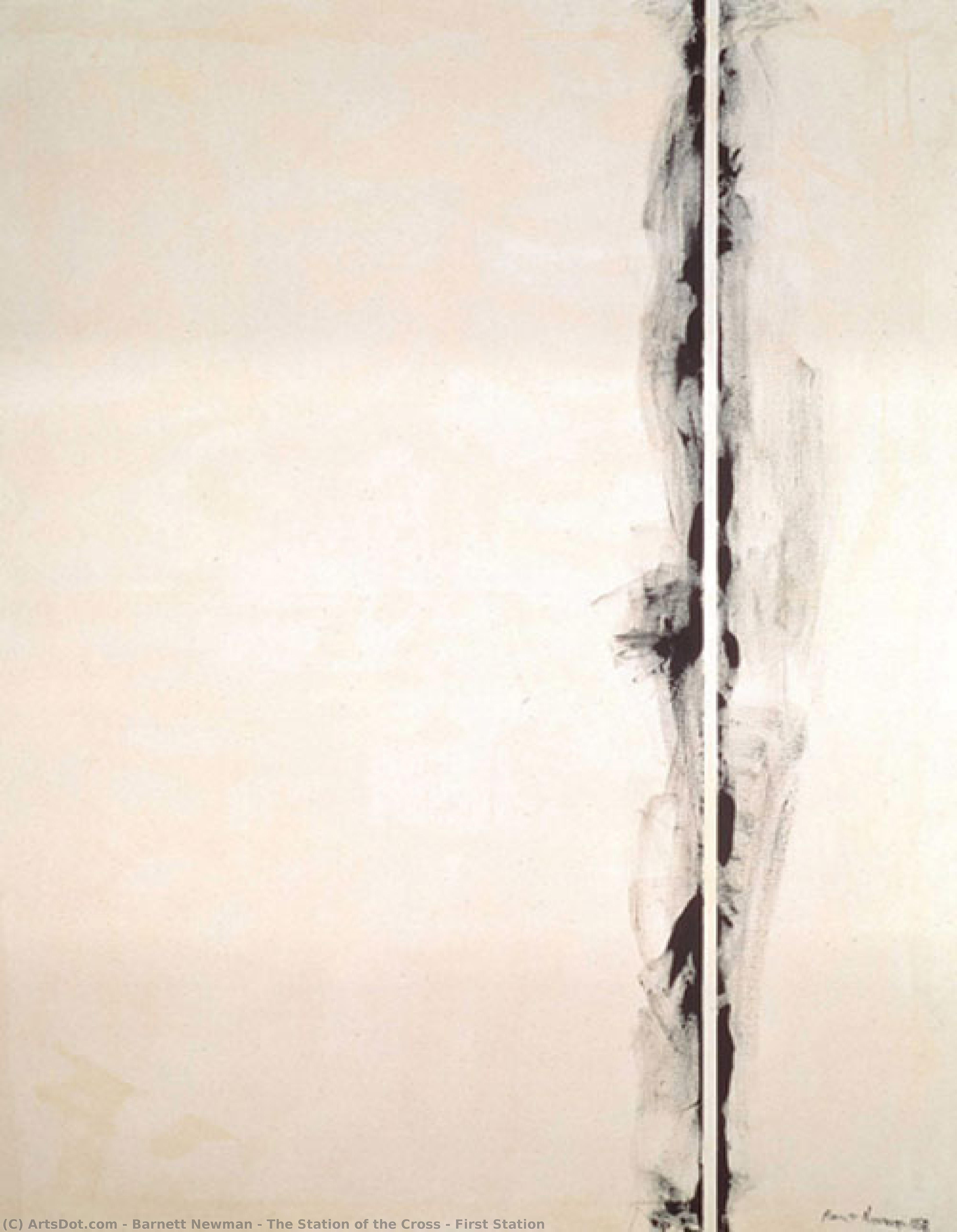 The Station Of The Cross - First Station — Barnett Newman