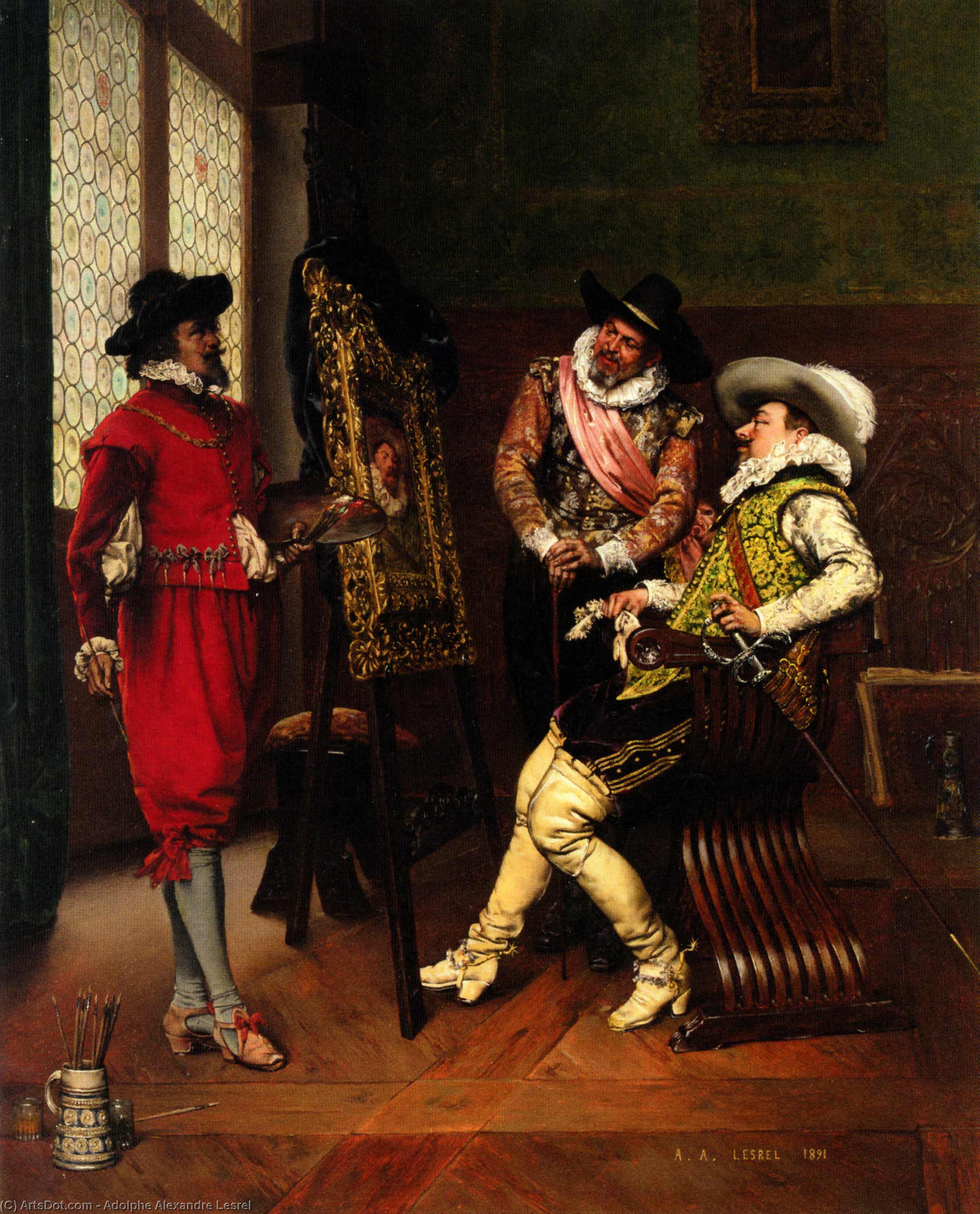 Les Critiques — Adolphe Alexander Lesrel