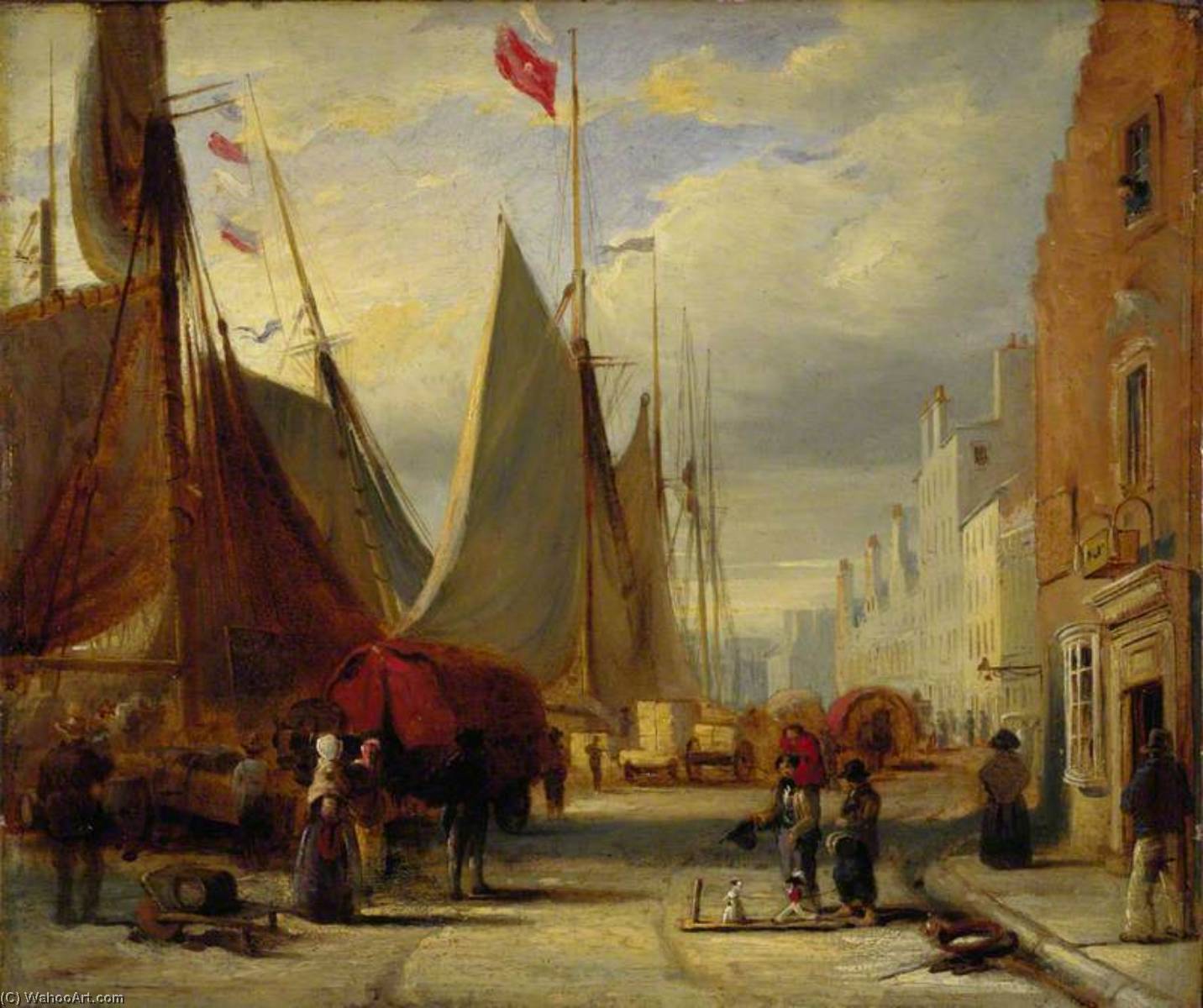 On The Quay At Leith — David Octavius Hill