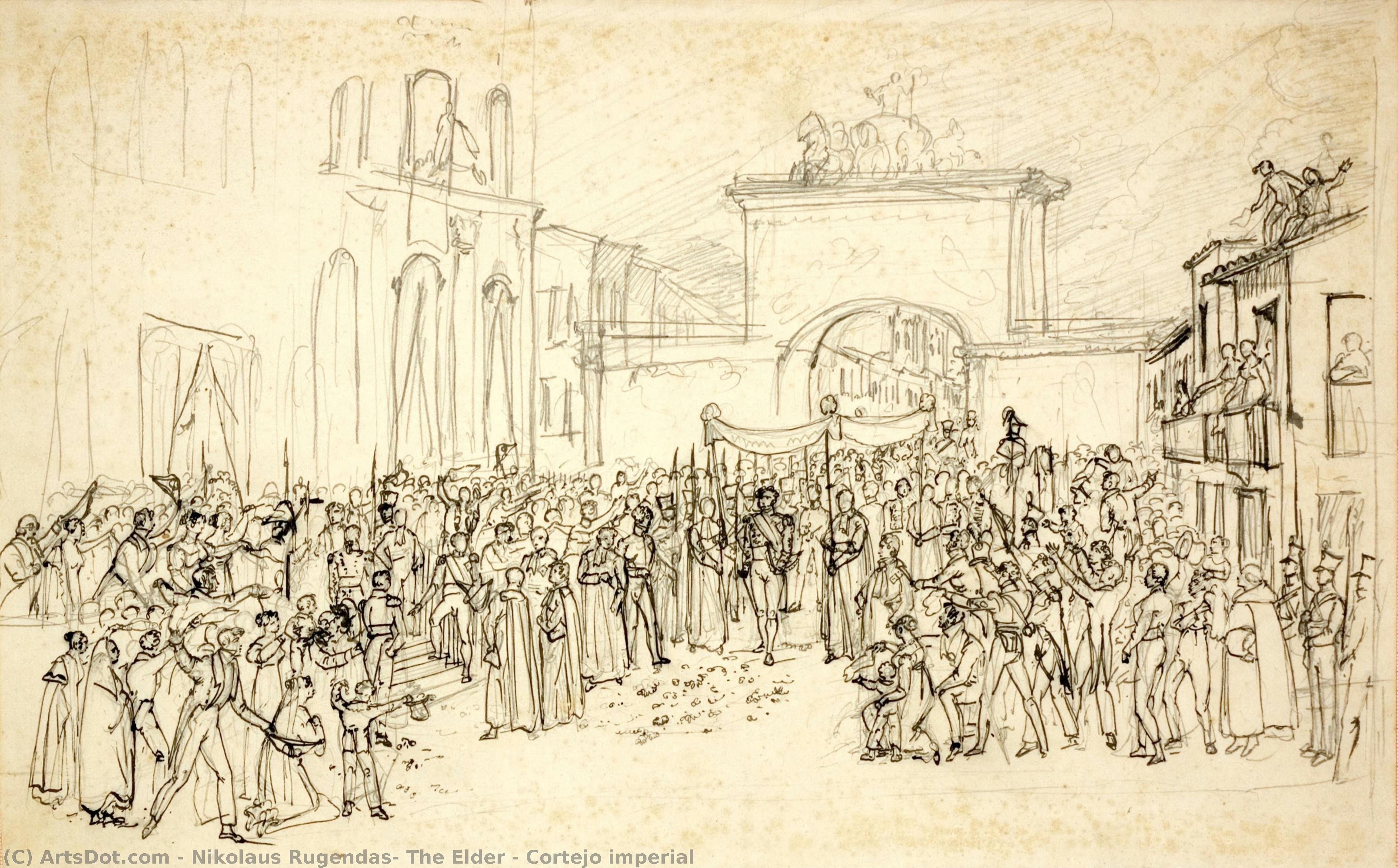 Cortejo Imperial — Nikolaus Rugendas, The Elder