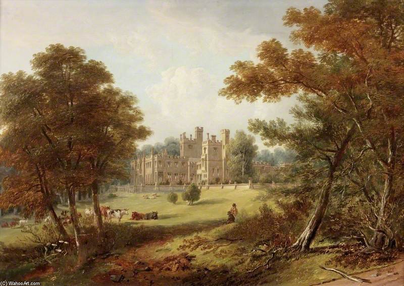 The Garden Front, Beaufront Castle — Джон Уилсон Кармайкл