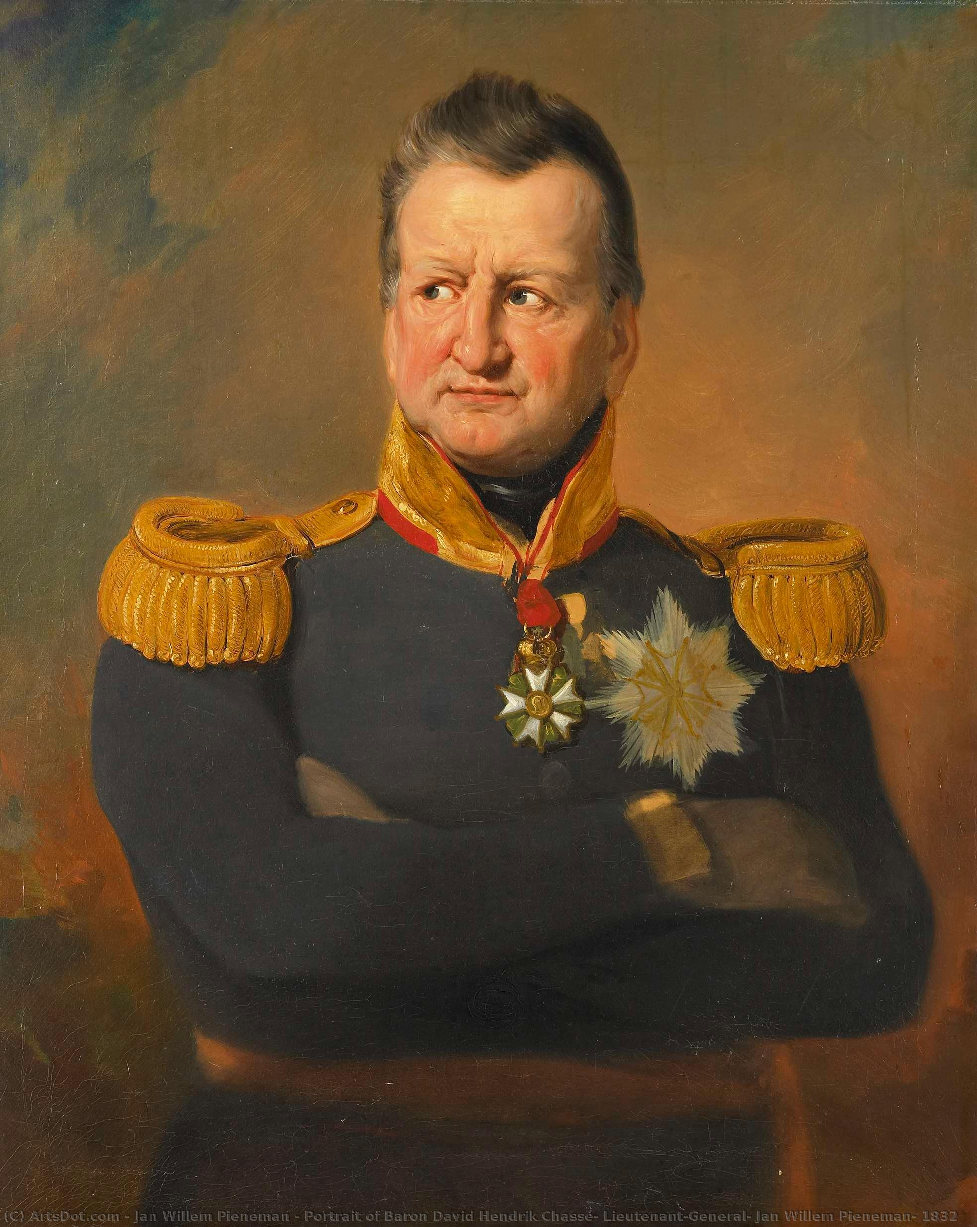 Portrait Of Baron David Hendrik Chassé, Lieutenant-general, Jan Willem Pieneman, 1832 — Jan Willem Pieneman