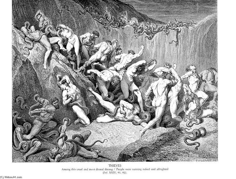 Die Diebe — Paul Gustave Doré