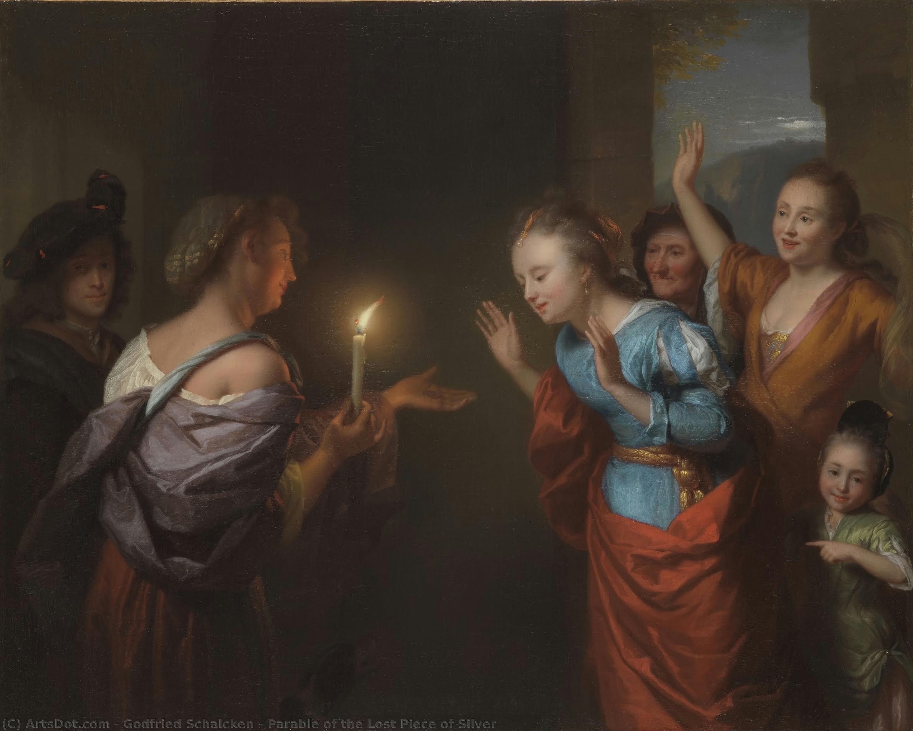 Parable Of The Lost Piece Of Silver — Godfried Schalcken