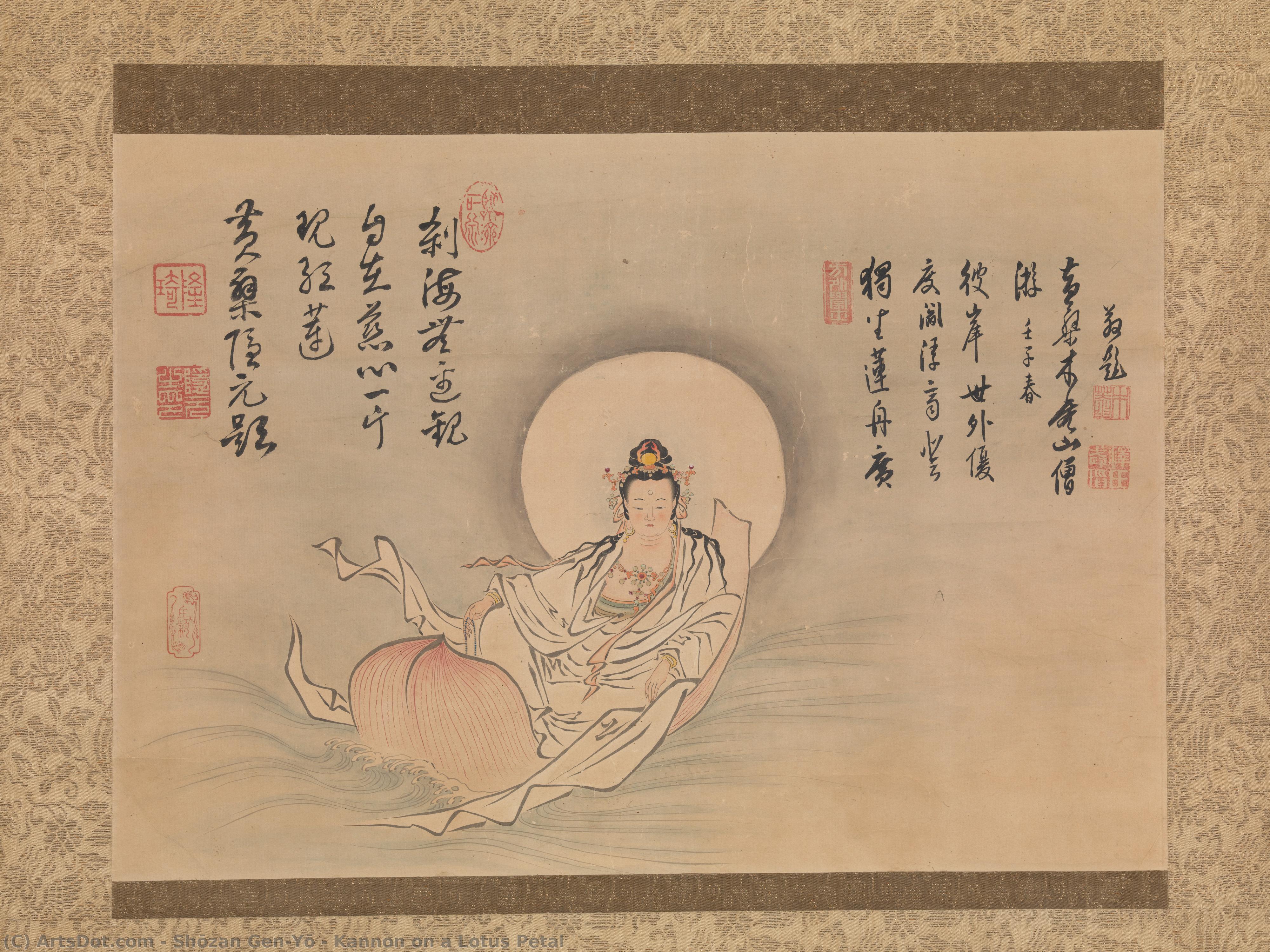 Kannon On A Lotus Petal — Shōzan Gen’yō