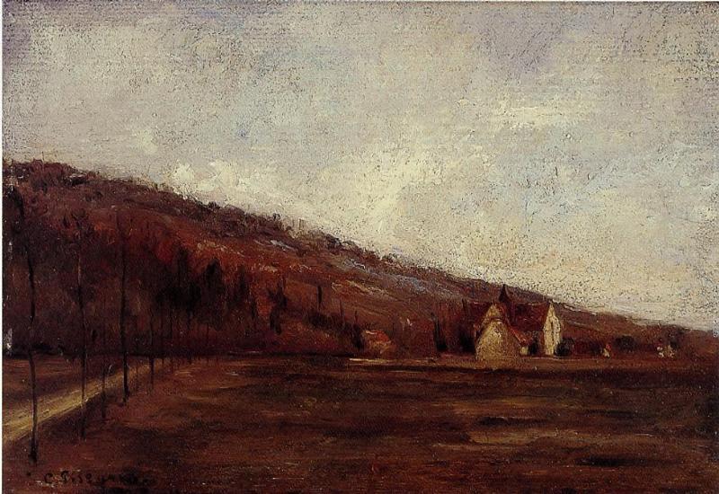 Study For The Banks Of Marne In Winter — Camille Pissarro