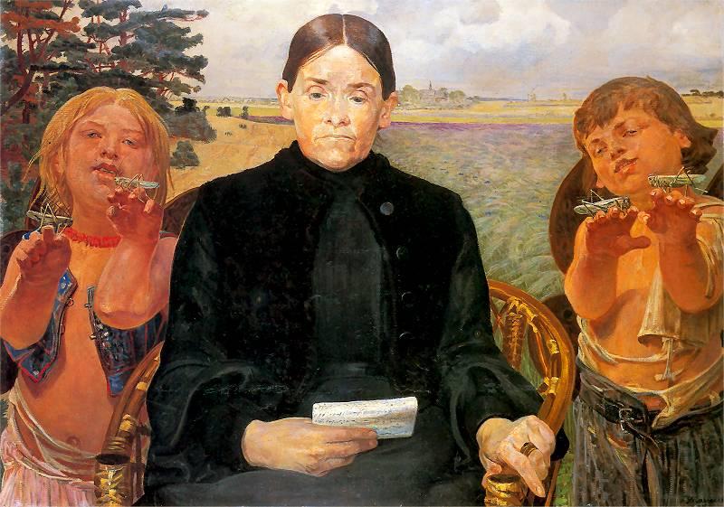 Portrait Of The Artist's Sister, Bronislaw — Jacek Malczewski