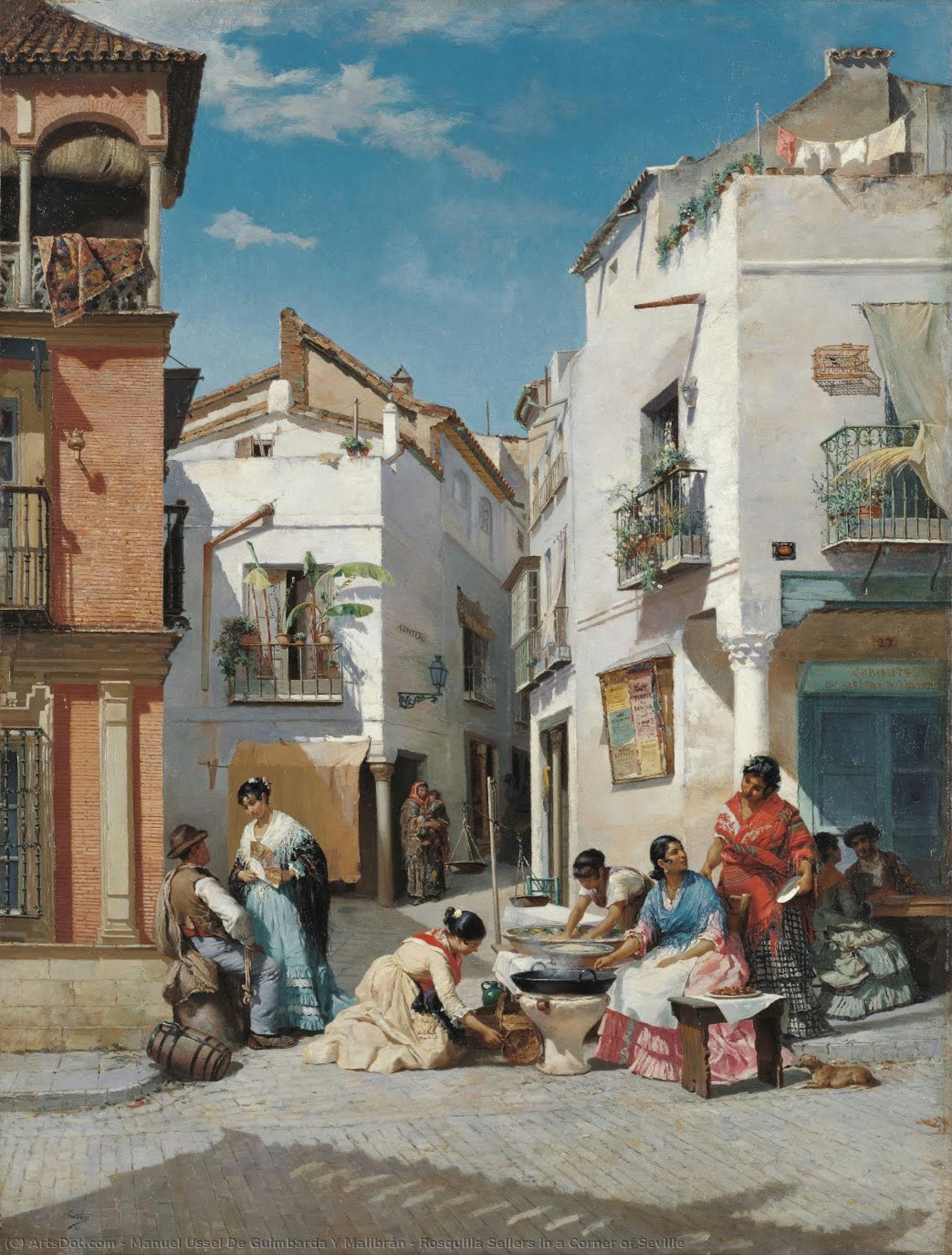 Rosquilla Sellers In A Corner Of Seville — Manuel Ussel De Guimbarda Y Malibrán