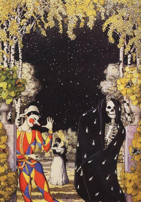 Harlequin And Death — Konstantin Andreevic Somov