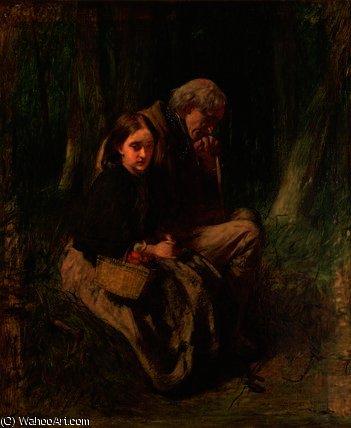 Little Nell And Her Grandfather In The Wood — William Quiller Orchardson