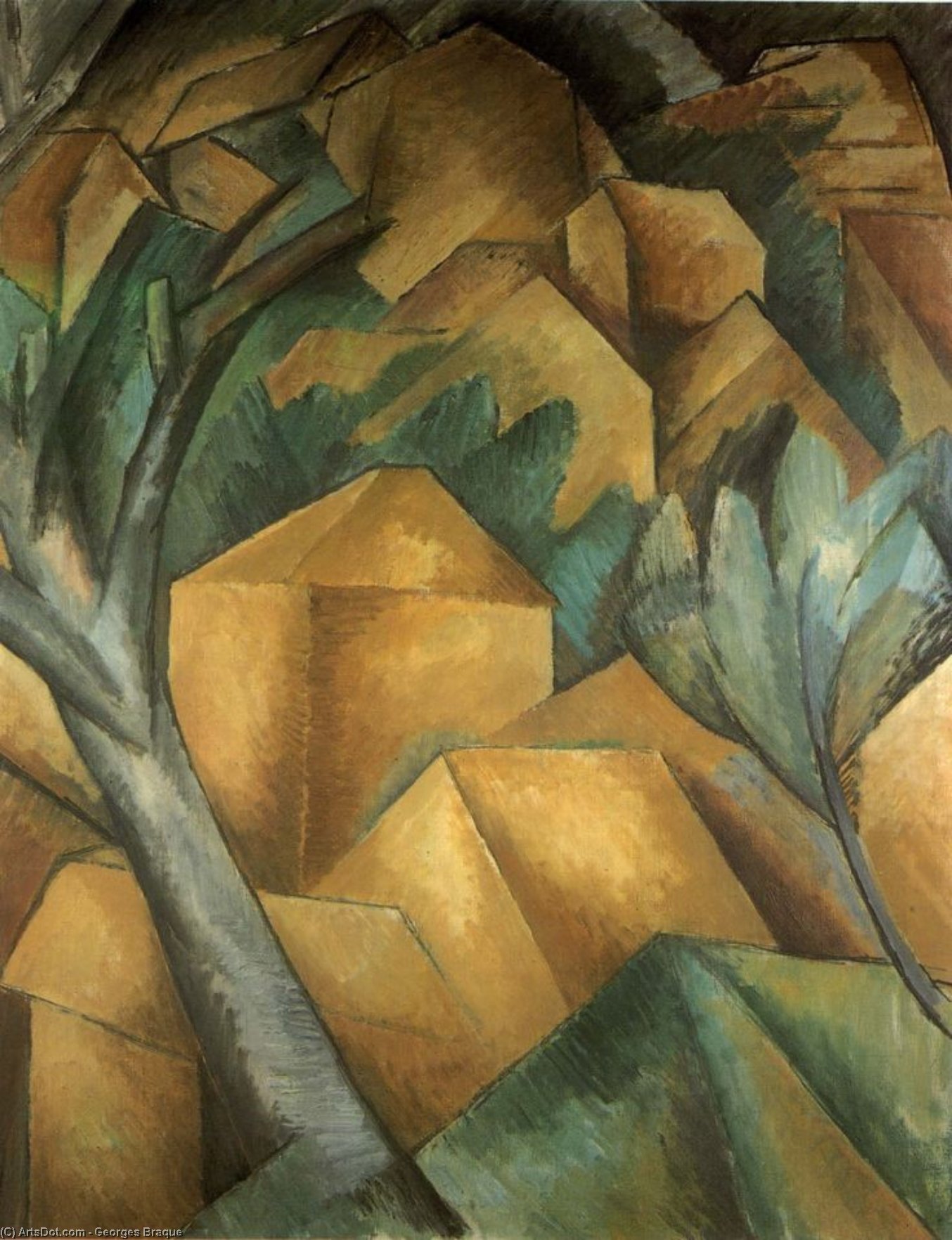 Houses At L'estaque — Georges Braque