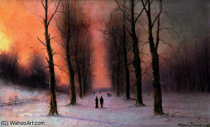 Snow Scene-wanstead Park — Nils Hans Christiansen