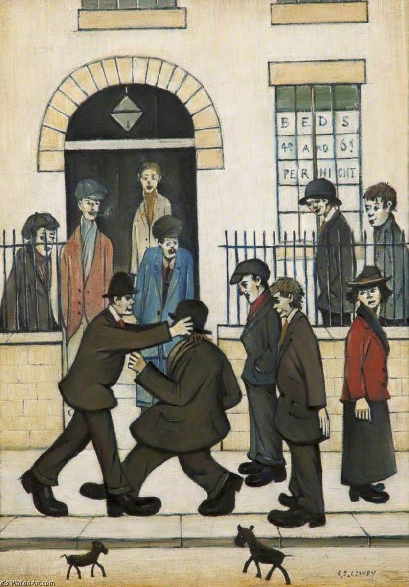 A Fight — Laurence Stephen Lowry