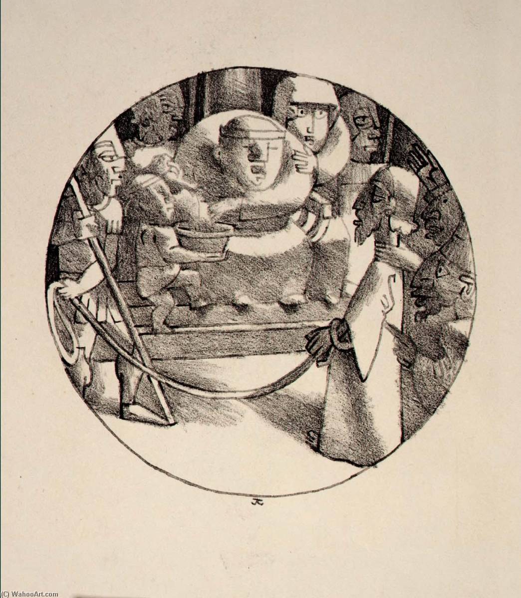 Station Of The Cross Christ Before Herod — Jean Charlot