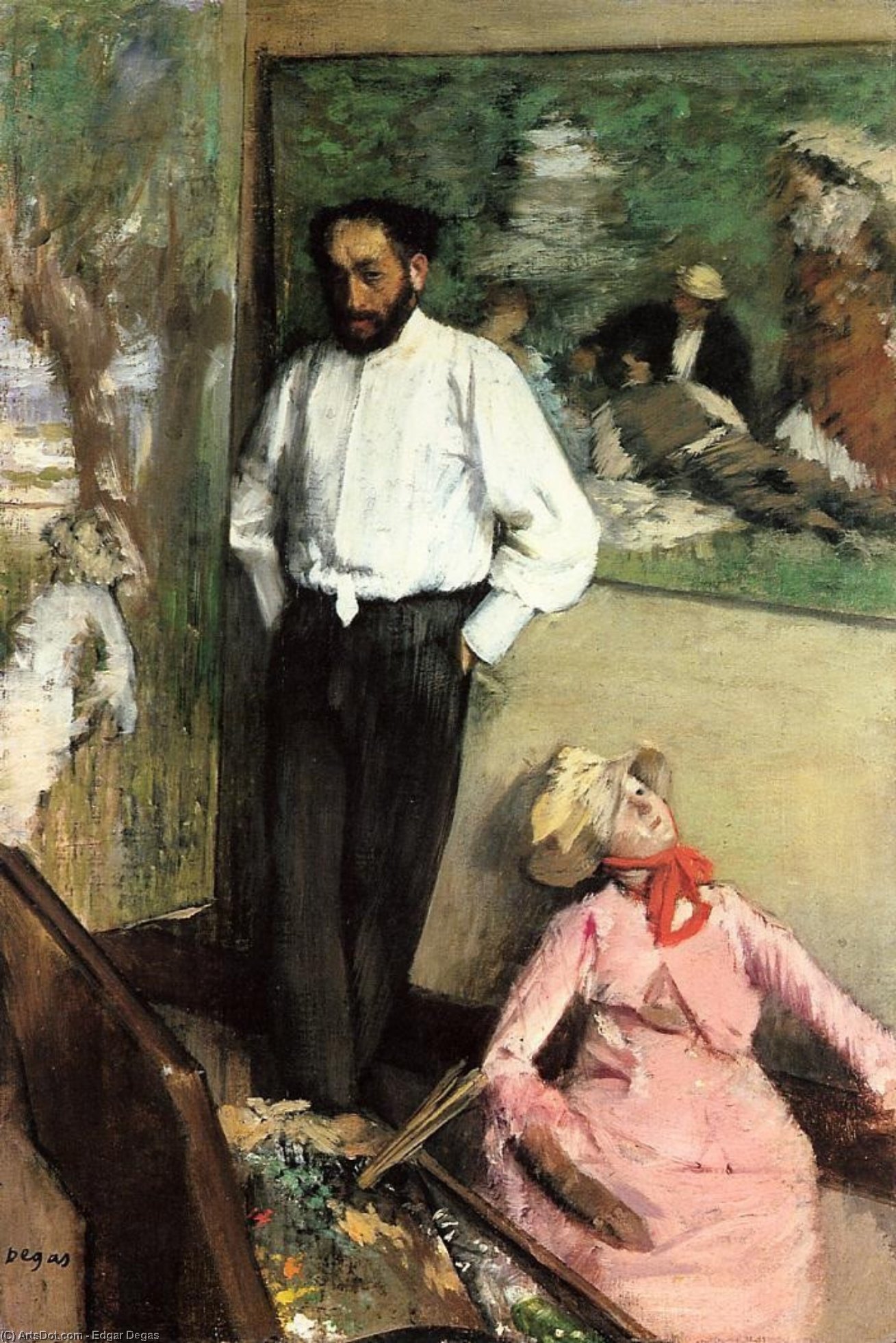 Porträt Von Henri Michel-levy — Hilaire-germain-edgar Degas