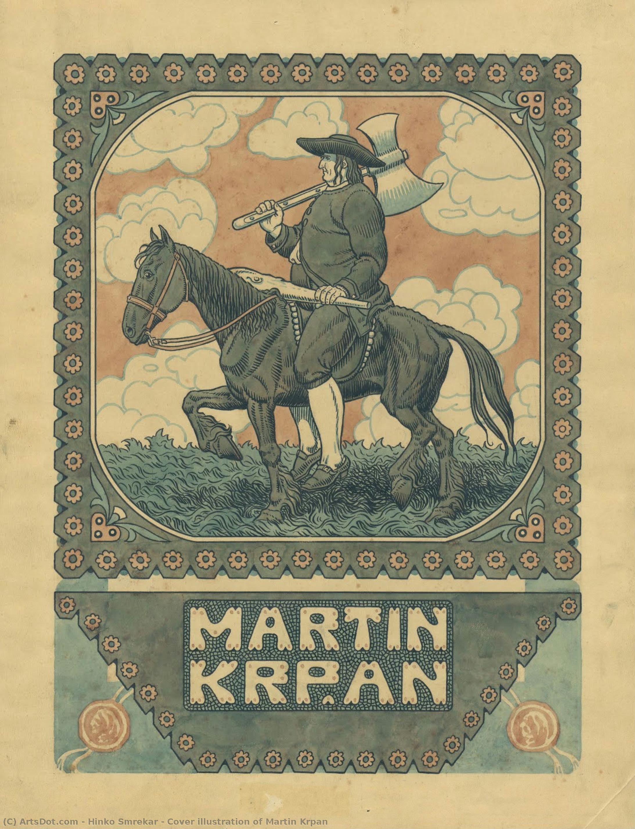 Cover Illustration Of Martin Krpan — Hinko Smrekar