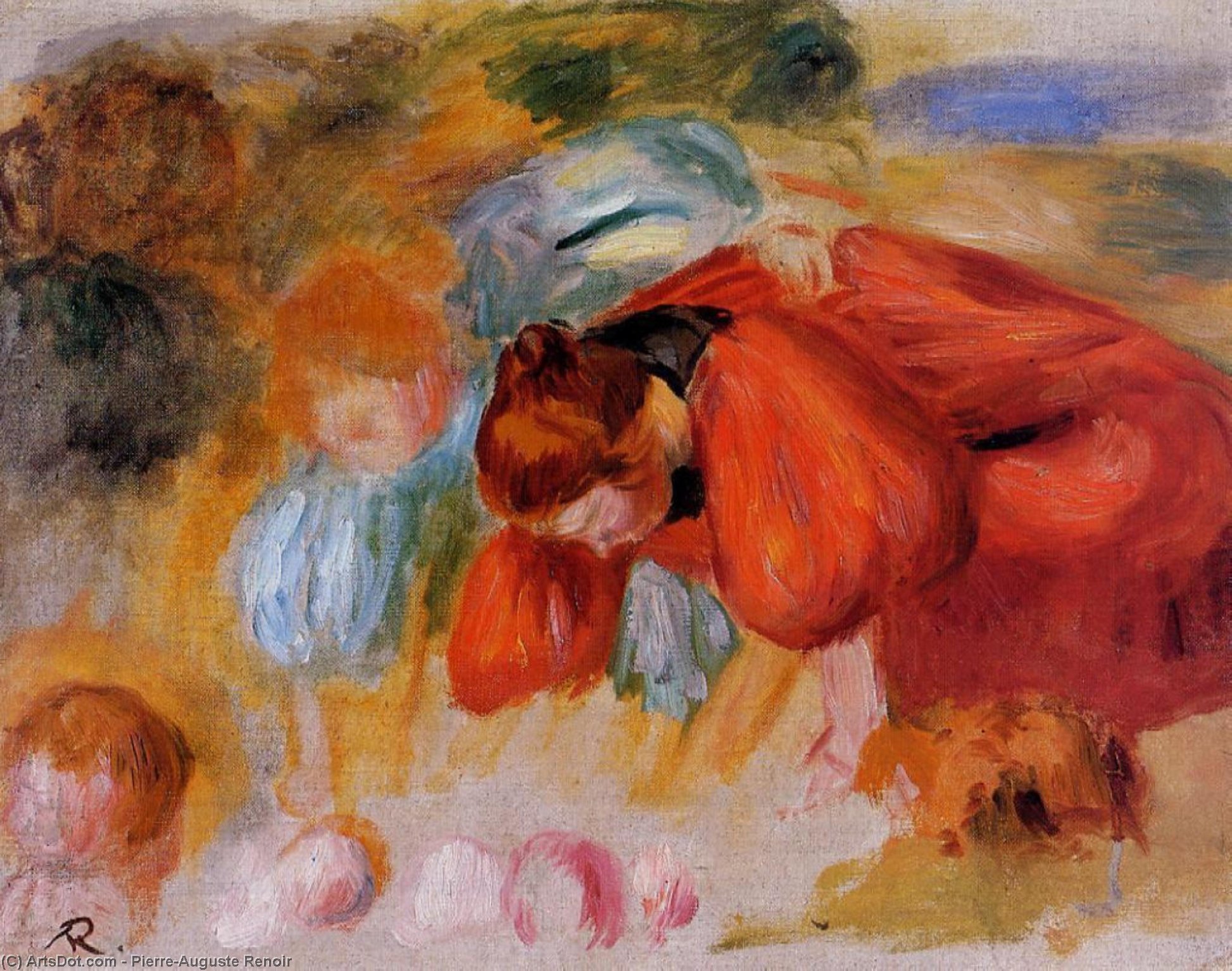 Study For The Croquet Game — Pjer Ogist Renoar