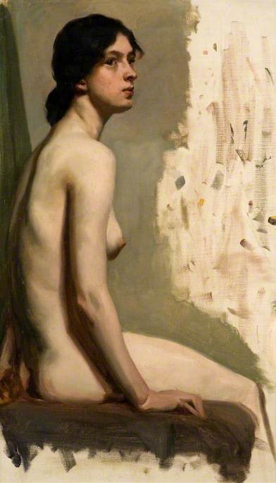 Seated Female Nude — Brian Hatton