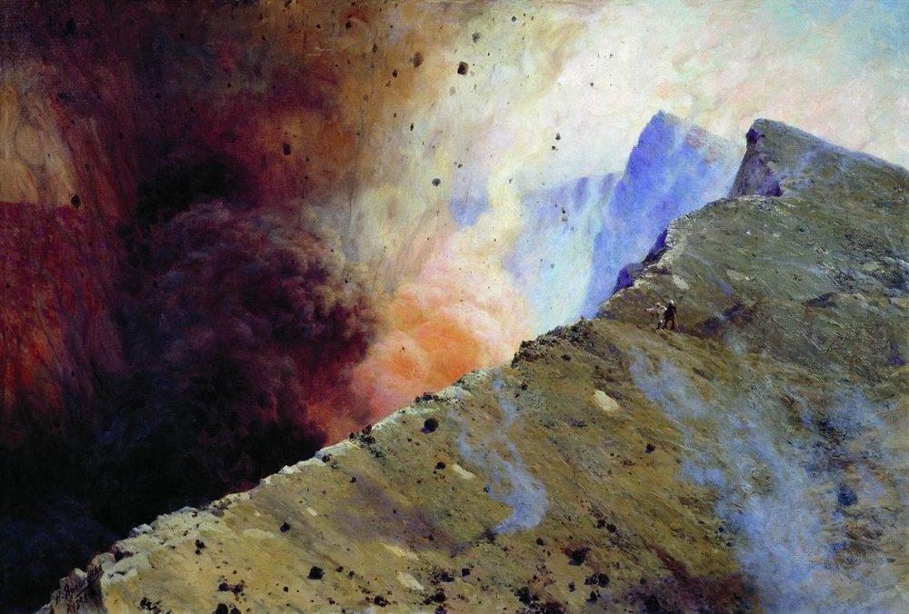 Eruption Of Volcano — Mykola Yaroshenko