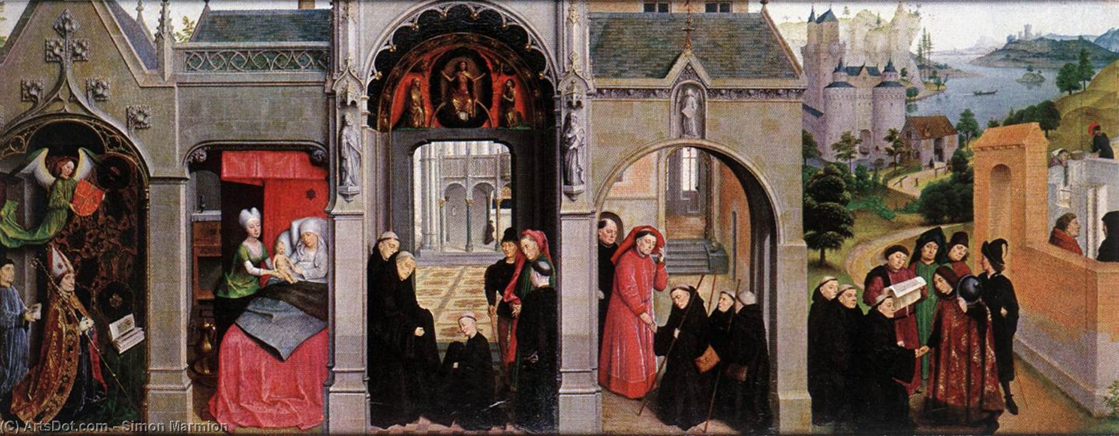 Scenes From The Life Of St Bertin — Simon Marmion