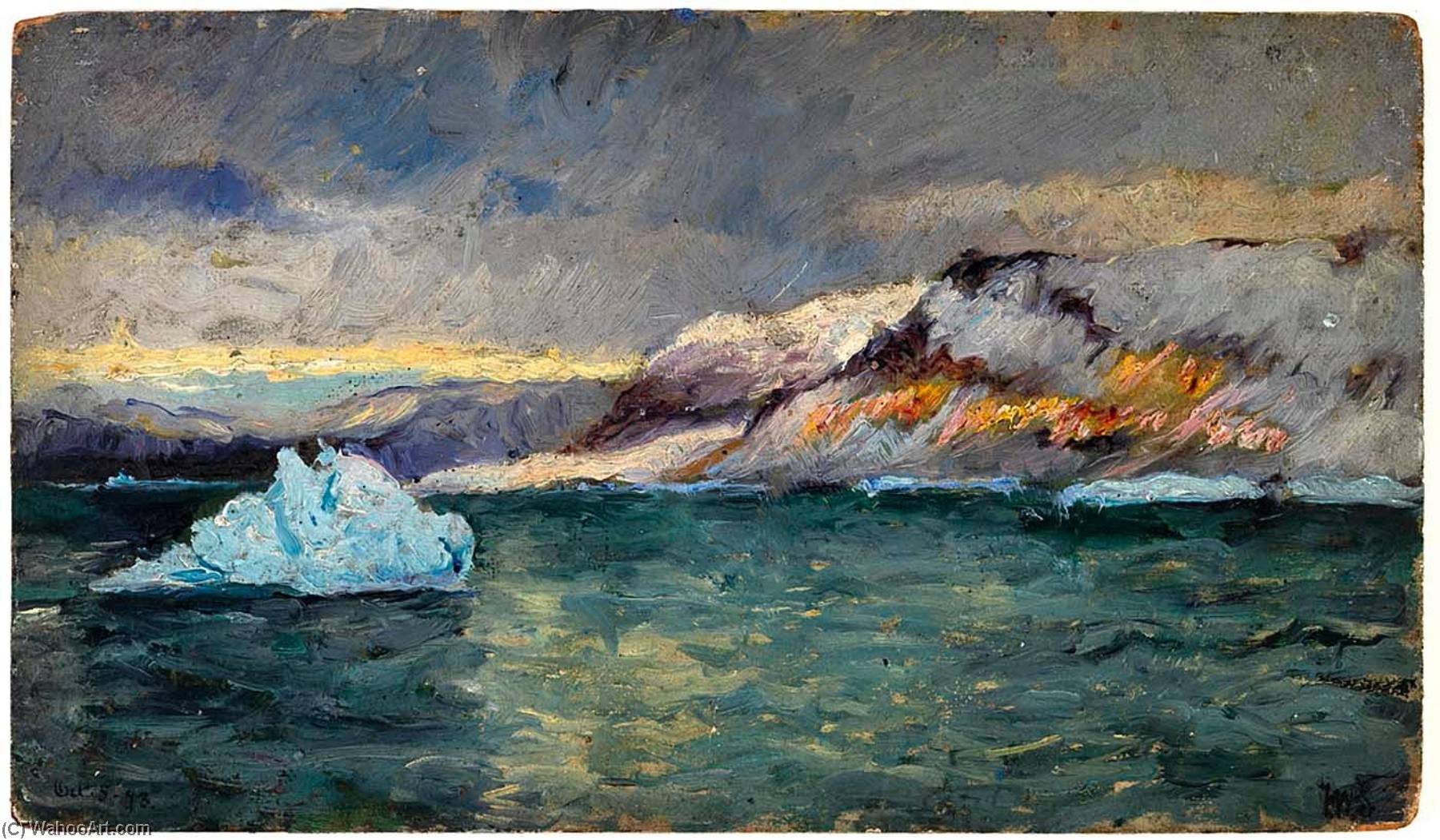 Sunrise Glow On The Cliffs, Bowdoin Bay — Frank Wilbert Stokes