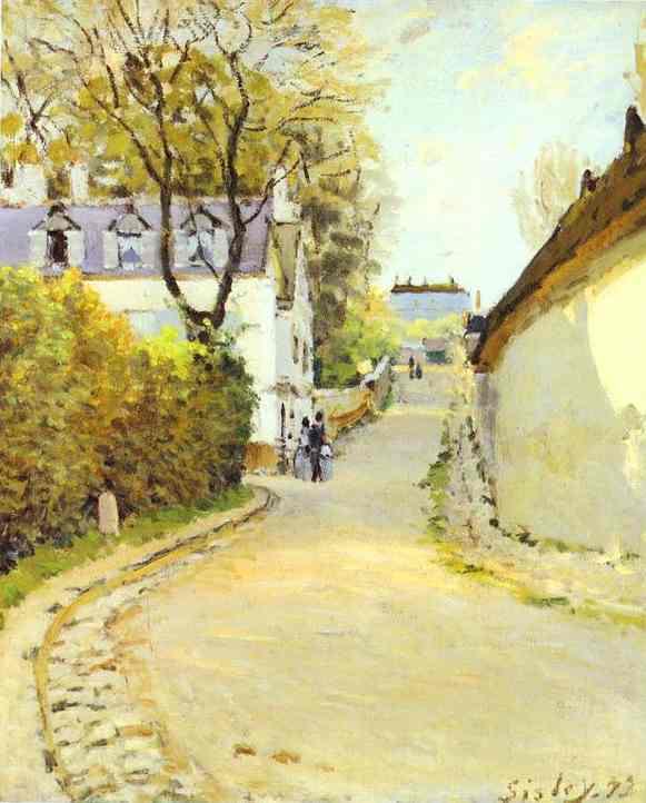 Street In Ville D Avray — Alfred Sisley