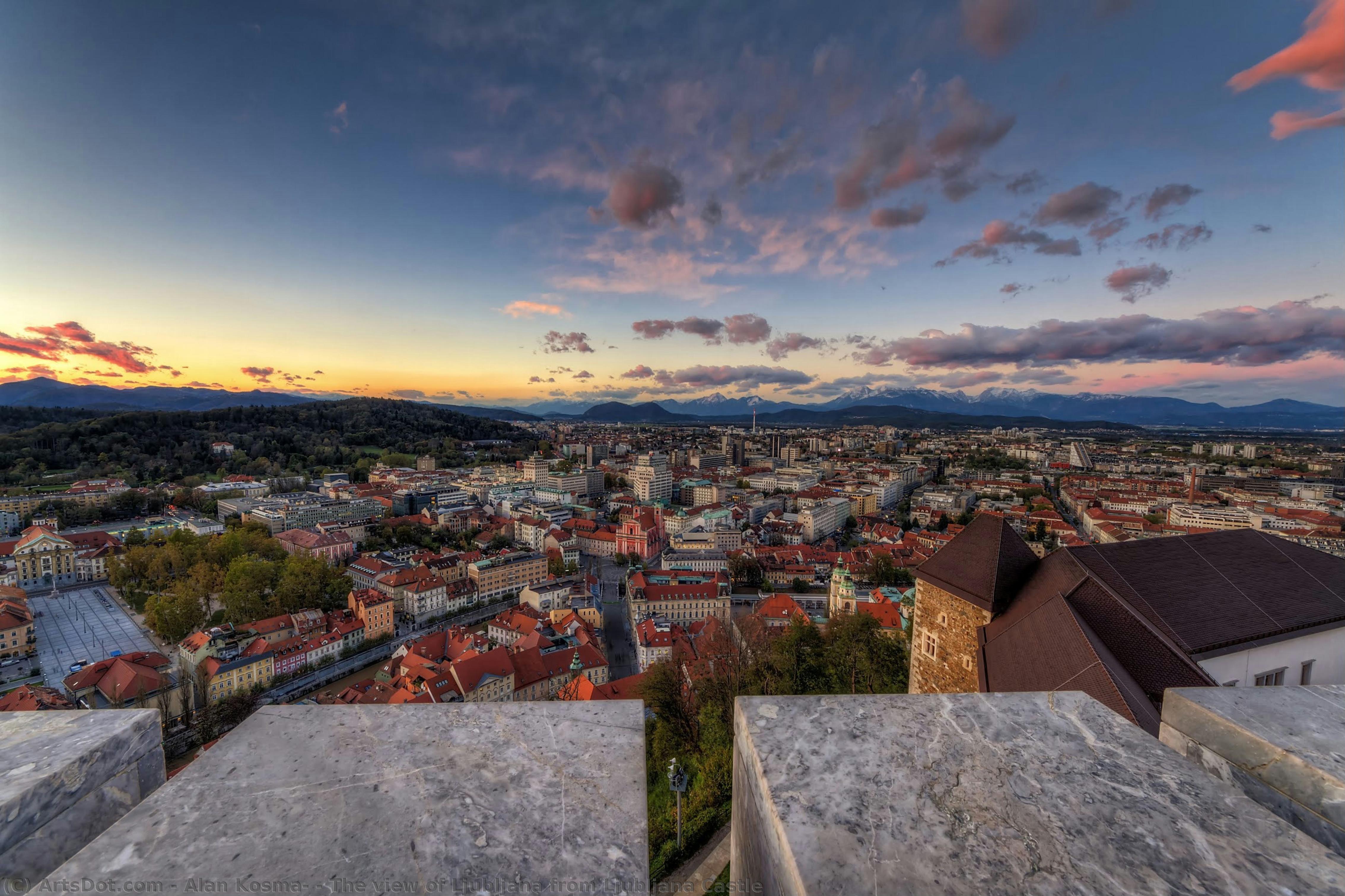 The View Of Ljubljana From Ljubljana Castle — Alan Kosmač